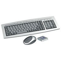 Festplatten: Sansun SN-306 Tastatur schnurlos 105 Tasten MS W98 D + Wireless Optical Maus Silber