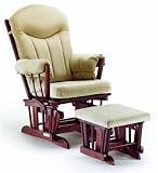 Multiposition Adjustable Glider and Ottoman Combo - Cherry