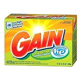 Gain HE Powder Detergent, Original Fresh Scent, Case Pack, Four - 31 Load Boxes (124 Loads)