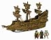 Pirates of the Caribbean Fleet Ships with Figures - Flying Dutchman with 3 Figures