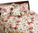 Malibu Shores Flower Jacquard Queen 7-Piece Comforter Set