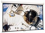 Manual Pull Down Screen 76 In Diag White 16X9 HDtv format