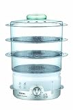 Tefal VC1000615 3 Tier Ultracompact Steamer Chrome Body