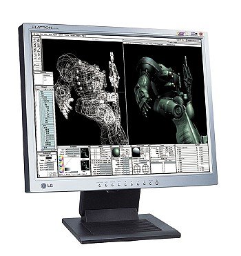 Lautsprecher: LG FLATRON L2010T 20 Zoll TFT Monitor silber/dunklegrau DVI (Kontrast 500:1, 16 MS Reaktionszeit)