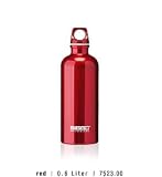 Sigg Switzerland .6 Liter Traveller Classic Red Aluminum Bottle