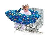 Babe Ease Clean Shopper Shopping Cart Cover ~ Blue Zoo