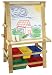 Natural Wood Easel with Plastic Bins
