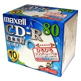 Maxell 音楽用CD-R 80分 プリンタブル白 10枚 CDRA80PWC1P10S