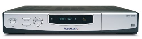 Heimkinosysteme: Homecast S 8000 CIPVR Digitaler Twin-Satelliten Receiver mit CI-Schnittstellen (FTA & PAYTV) mit Festplatte 160 GB schwarz/silber