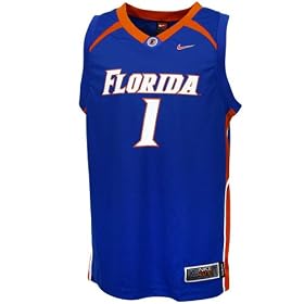 Nike Elite Florida Gators #1 Royal Blue Replica Basketball Jersey