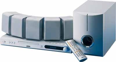 Elektronik und Foto: AEG UE DVD 4607 HC Heimkino-System 5.1 silber�������