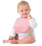 Bibbity Rinse And Roll Bib Pink 2-Pack