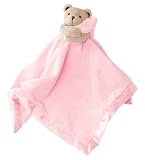Huggacub&reg; Luxe Security Blanket With Double Velboa And Satiny Trim Pink