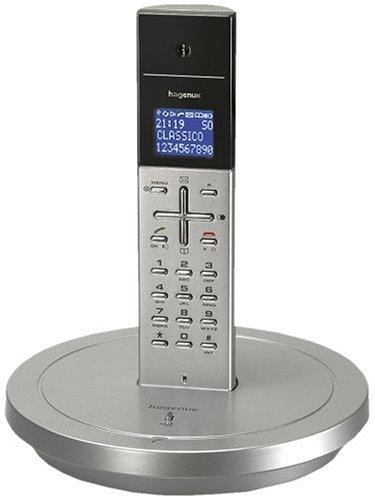 Heimkinosysteme: Hagenuk Classico Silber. Analog-Telefon, schnurlos, Dect, GAP-kompatibel.
