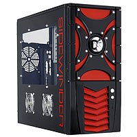 Telekommunikation: Jet Computer GEH-LGC602.BR PC Geh�use MiniTower 4 x 5.25 Rot-Schwarz