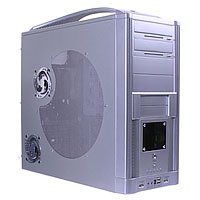 Telekommunikation: Jet Computer GEH-YCK001.S Airbox PC Geh�use MiniTower 4 x 5.25 Silber