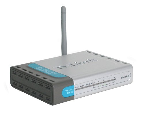 Digitalkameras: D-Link DI-524UP Wireless IP-Router + Printserver IAS Fast 4 x RJ45 Switch + 1 x DSL/Cable + 1 x USB + AP