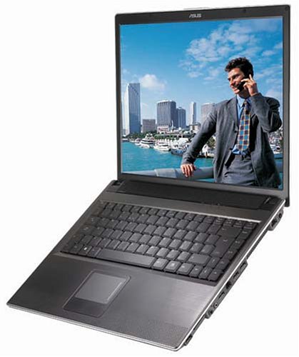 Elektronik und Foto: Asus A6KM-Q002H 15,4 Zoll WXGA Notebook (AMD Turion 64 1.6 GHz, 512 MB RAM, 60 GB HDD, DL DVD+/-RW, XP Home)