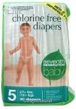 Diapers, Stage 5 (27+ lbs), Chlorine Free, 30 ct.