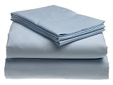 300-Thread-Count 100% Cotton Queen Sheet Set, Blue