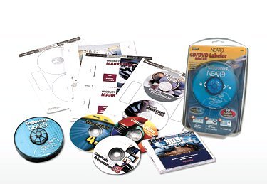 Festnetztelefone: Fellowes NEATO CD DVD Beschiftungs Kit mit Software und 40 Label Aufkleber