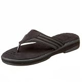 Dearfoams Womens Microfiber Terry Thong Slipper