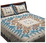 100% Cotton Garden Breeze King Quilt Set with Shams