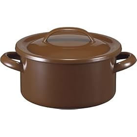 【クリックで詳細表示】月兎印 キャセロール19cm ブラウン 050-06619