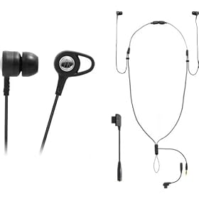 オーディオテクニカ ATH-CK5TNS BK ストラップ一体型インナーイヤーヘッドホン