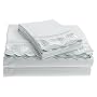 Touch of Paradise Heartfelt Dream 270-Thread-Count 100% Cotton Embroidered King Sheet Set, Mint