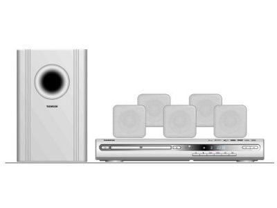 TV Ger&auml;te: Thomson DPL 906 VD Heimkino-DVD-Receiver silber