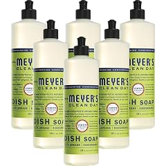Mrs. Meyers Clean Day Dish Soap, Lemon Verbena, 16-Ounce Bottles (Case of 6)