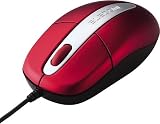 ELECOM USB&PS/2接続ホイール付光学式マウス レッド M-M2UP2RRD
