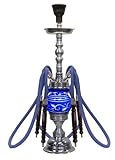 34" Silver Saphire 4-Hose Rotating Egyptian Hookah ~ NEW