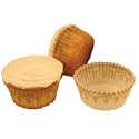 White & Gold Glassine Baking Cups