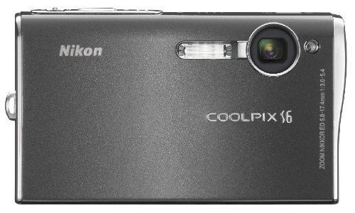 NoteBook: Nikon Coolpix S6 Digitalkamera (6 Megapixel, WLAN/WiFi 802.11 b/g) in grau