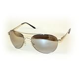 Premium Spring Hinge Reflective Lens Aviator 5550 - Silver/Lt Smoke