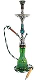 28" Stainless Steel Green Egyptian Hookah