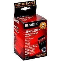Drucker: Emtec Tintenpatrone Multipack 3x C37 entspricht Canon BCI-24BK
