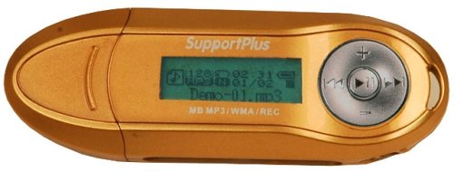 Festplatten: Support Plus Tragbarer SP-MP 322 D MP3-Player 1 GB inkl. USB Flash Drive und Sprachaufnahmefunktion