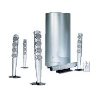Heimkinosysteme: HMS Hightech WAVEMASTER Powerstixx 5.1 Soundsystem 5.1
