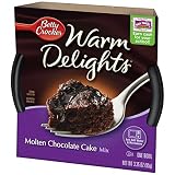 Betty Crocker Warm Delights, Molten Chocolate Cake, 3.35-Ounce Bowls (Pack of 8)