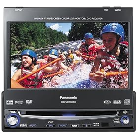 Panasonic Wide Screen Touch Panel LCD monitor/ DVD Car Video Receiver System