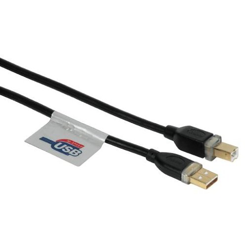 Heimkinosysteme: Hama USB 2.0-Anschlusskabel A-Stecker - B-Stecker, 1,8 m, Schwarz