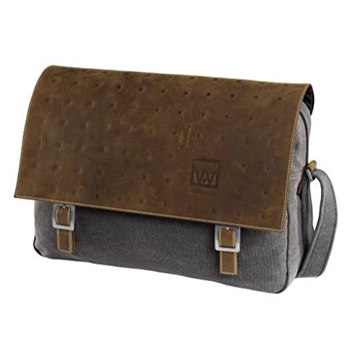 Verst&auml;rker und Receiver: Valaguzza Notebooktasche, 15,4 Zoll, Grau/Braun