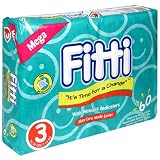 Fitti Mega Baby Diapers, Size 3, Case Pack, Four - 60 Count Packs (240 Diapers)