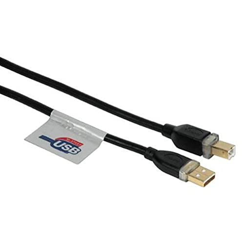 Heimkinosysteme: Hama USB 2.0-Anschlusskabel A-Stecker - B-Stecker, 3 m, Schwarz