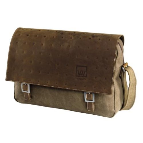 Verst&auml;rker und Receiver: Valaguzza Notebooktasche, 15,4 Zoll, Braun