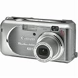 Canon PowerShot A430 - Digital camera - 4.0 Mpix - optical zoom: 4 x - supported memory: MMC, SD - silver grey