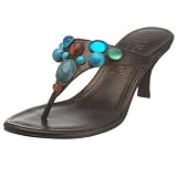 J Renee Womens Riley Mid Heel Thong with Stones